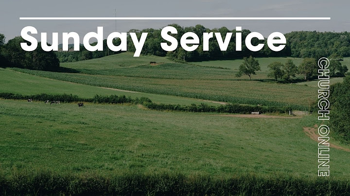 Sunday Service - Simplicity in less Stuff