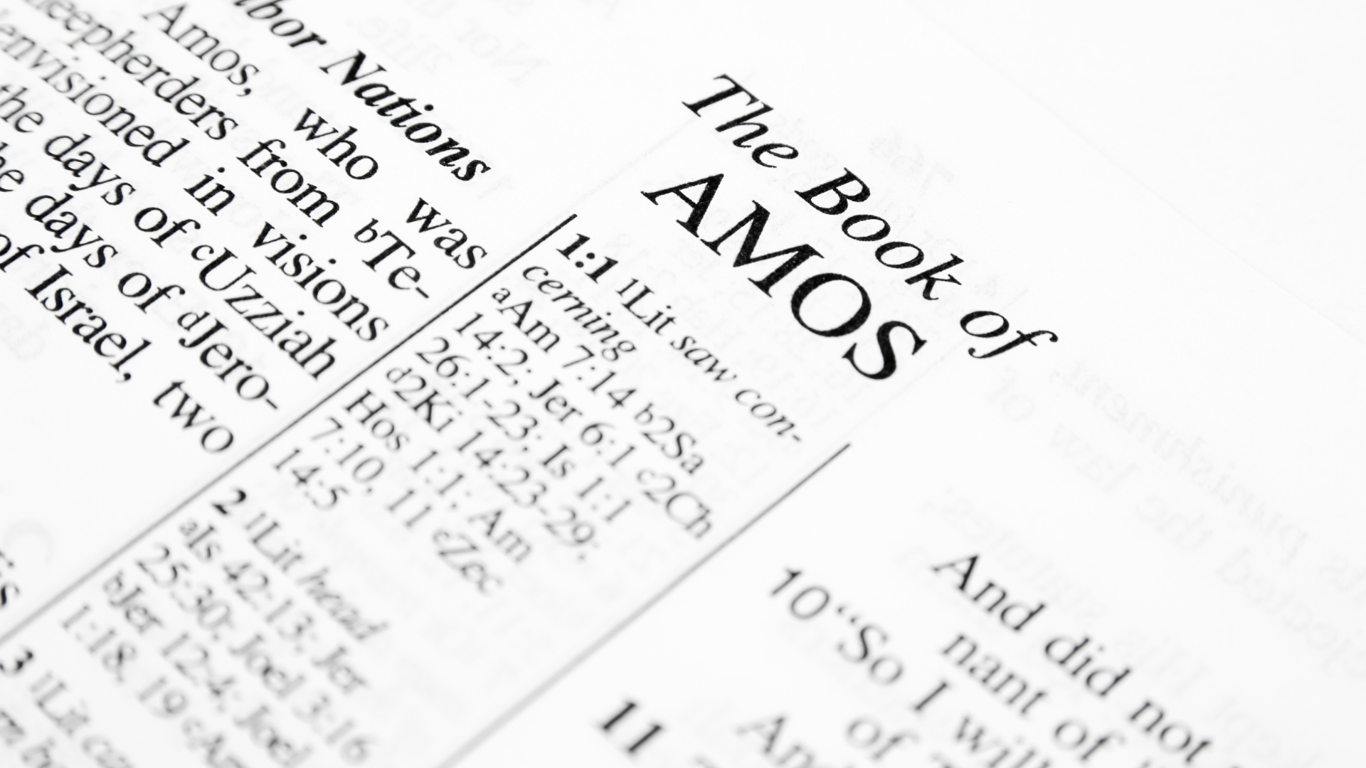 Sunday Service - The Book of Amos - Let Justice Roll - Week 5